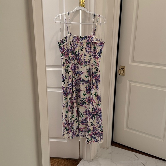Maggy London Womens Floral Midi Summer Dress Size 10 - Picture 1 of 8